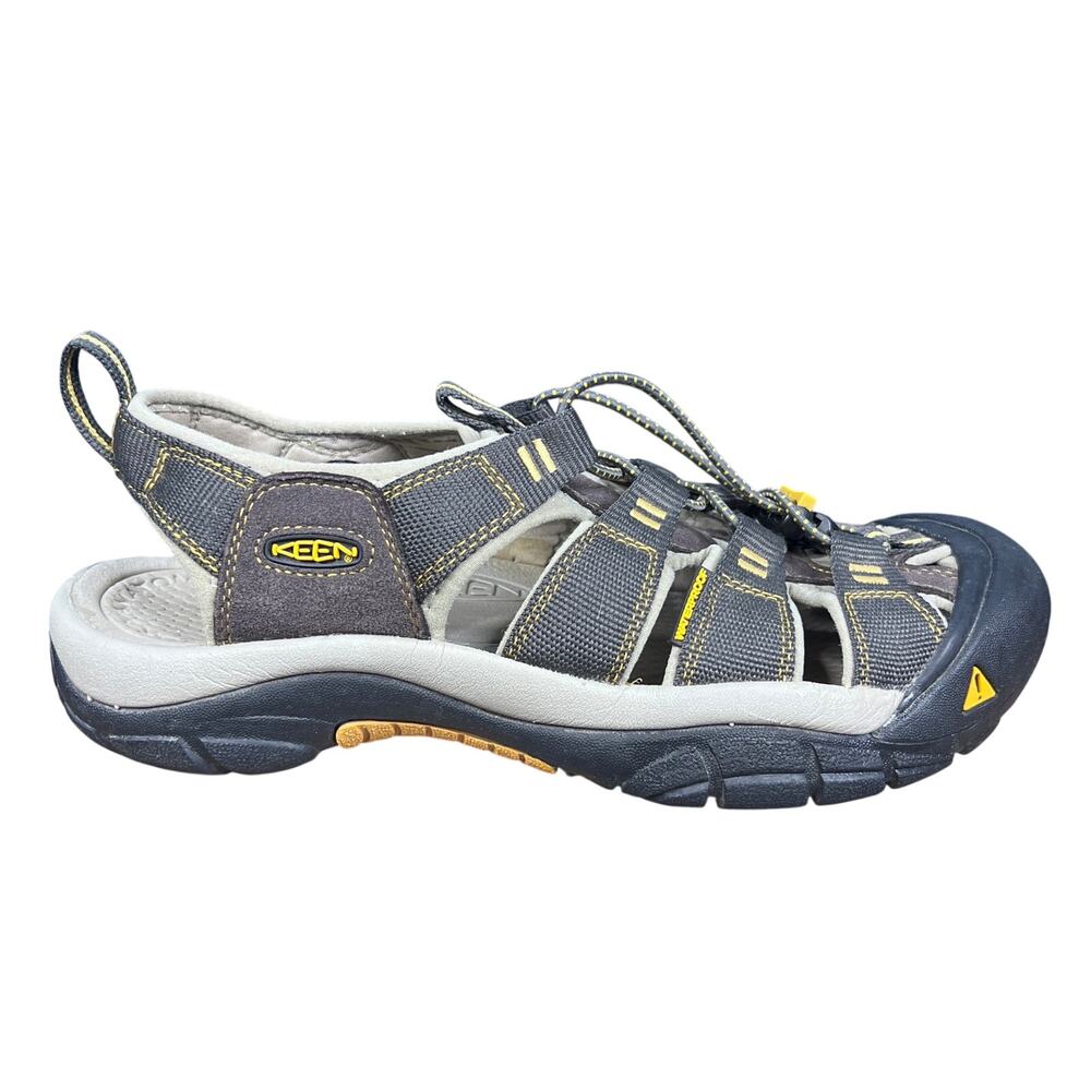 Keen Newport H2 Men's Brown Yellow Closed Toe Water Hiking Sandals Size 9.5